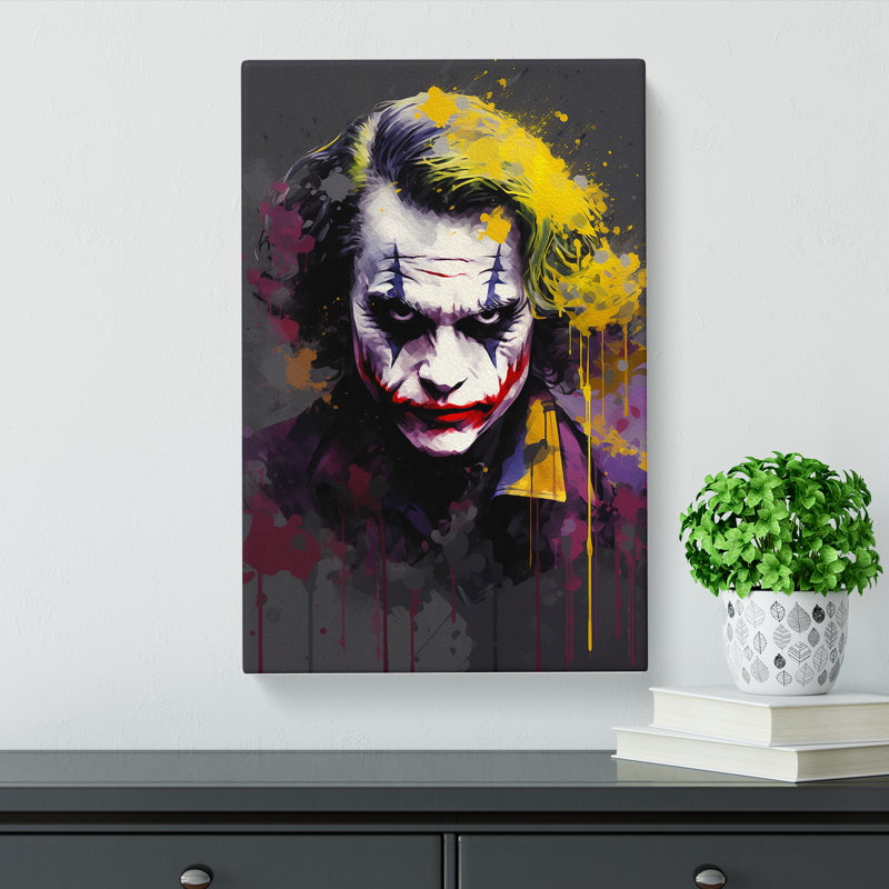 Joker Abstract - No Frame Print, 76cm H x 50cm W x 3cm D