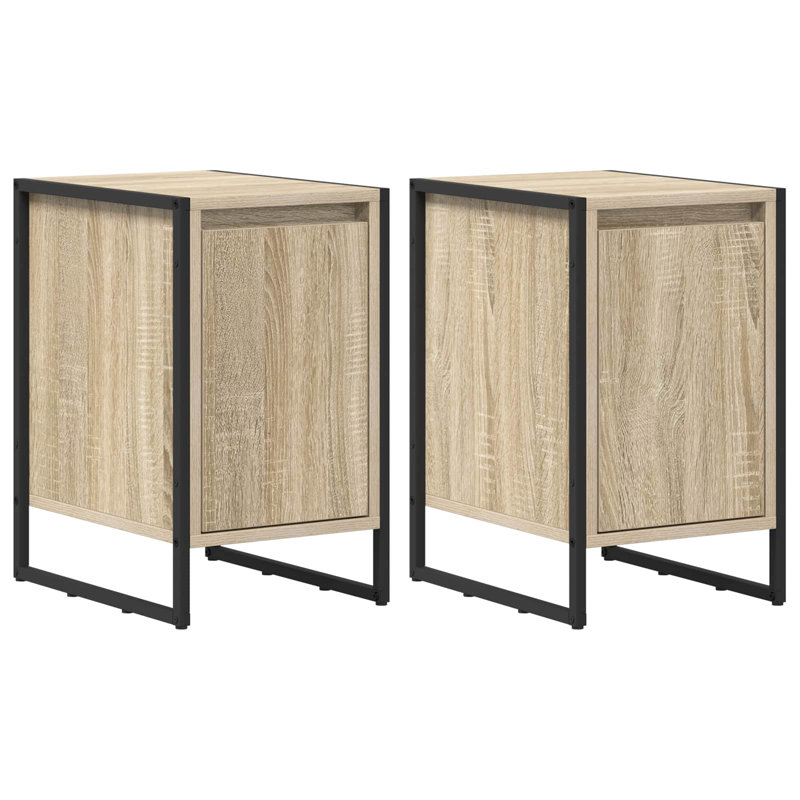 39.5cm W Manufactured Wood Bedside Table, Sonoma