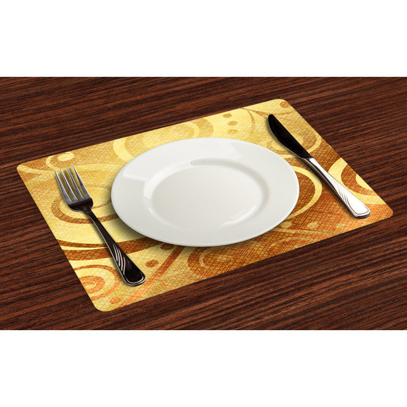 Polyester Abstract Rectangle Placemat