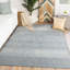 Provence Wool Geometric Area Rug in Dark Blue-145801822
