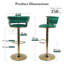 Swivel Upholstered Adjustable Height Bar Stool-393907101-428650039