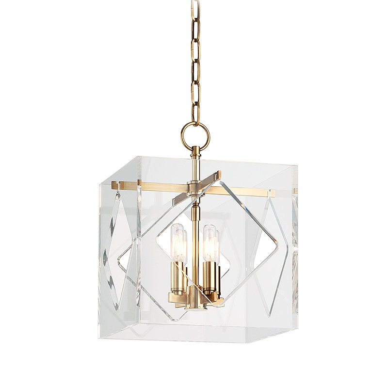 Travis 4 - Light Chandelier, Aged Brass