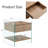 Bedside Table With Drawers.The Board Surface Is MDF With Wood Grain Sticker,And Both Sides Are Transparent Tempered Glass.The Design Is Simple,Elegant, With Excellent Storage Functions.Coffee Table.