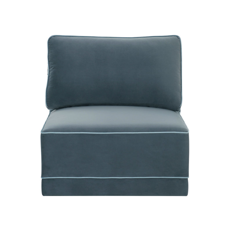 Clairah Misty Blue Armless Chair