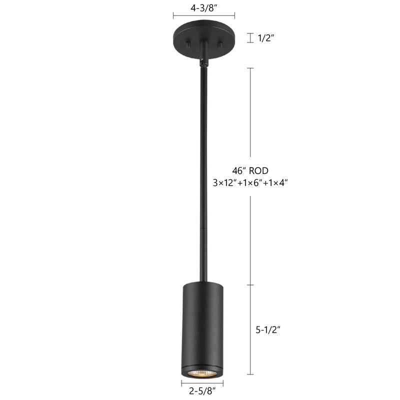 Nordic 1 - Light LED Pendant, Black