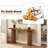 Gennari 55'' Fluted Solid Wood Console Table with Rectangular Tabletop