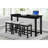 4Pc Counter Height Dining Set Counter Height Table W Drawer Built-In USB Ports Power Outlets And 3 Stools Casual Dining Furniture-1949195654-1949195648