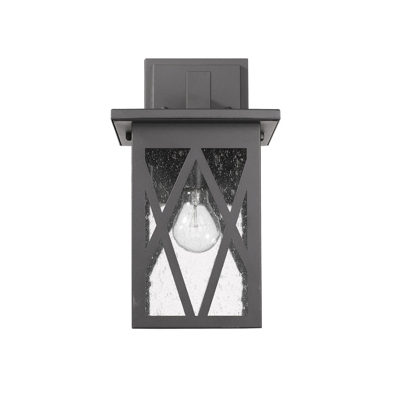 Dunphy Wall Light, 13.75" H x 7.75" W x 8.75" D, Textured Black