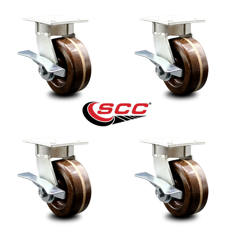 Kingpinless High Temp Phenolic Swivel Caster