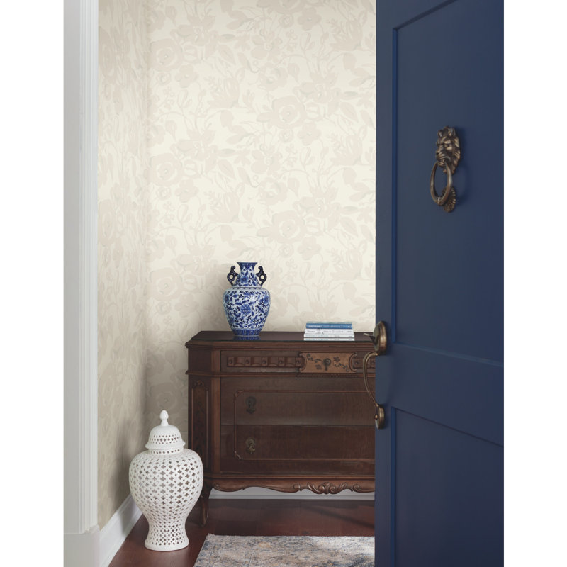 Floral Wallpaper, Pearl