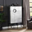 Armoire à vin en cuir et aluminium