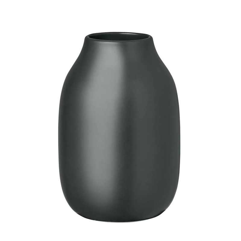 Ceramic / Porcelain Table Vase, Peat, 15cm H x 10.5cm W x 10.5cm D