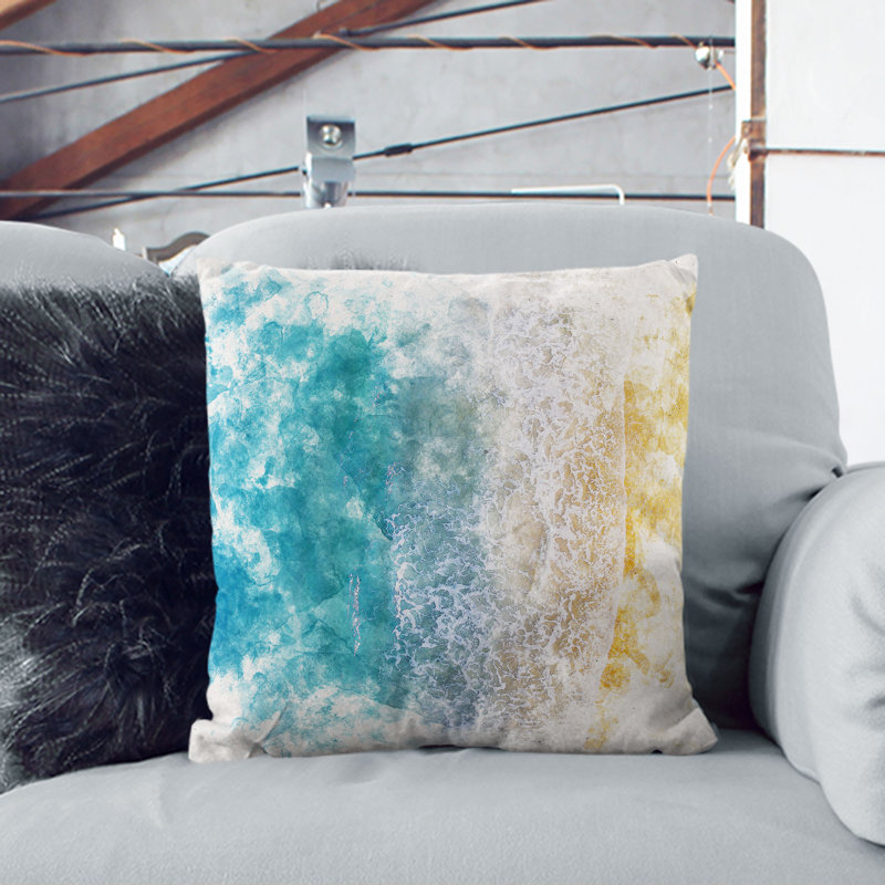 Square Throw Cushion, Black, 55cm H x 55cm W x 20cm D
