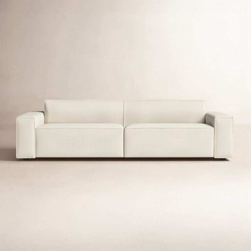 Tov Furniture Olafur Cream Linen Sofa, Cream Linen