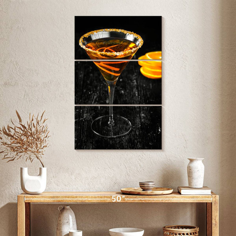 Yarlin Citrus Martini Cocktail, 38" H x 24" W