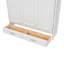 Lit escamotable double avec 2 tiroirs, beige