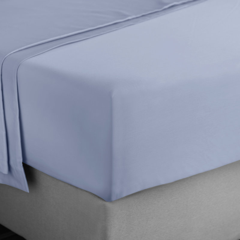 400 Thread Count Cotton Sateen Fitted Sheet, Super King