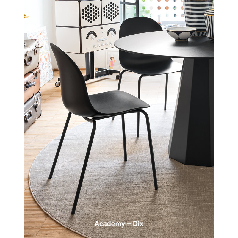 Academy Chairs, Matte Black, Matte Black