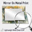 Couronne de perles symphonie II - art mural miroir décoratif floral - imprimé sur métal-971358783