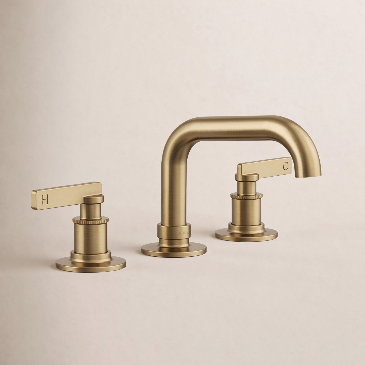 Castia Widespread Bathroom Faucet - 1.0 GPM, Vibrant Brushed Moderne Brass