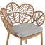 Ensemble de 2 chaises d'extérieur en osier avec coussins