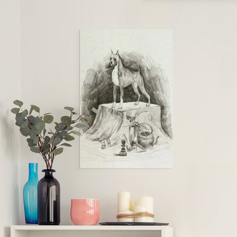«A Gentleman IV», impression sur toile seulement - non encadrée, H 18 po x l 12 po