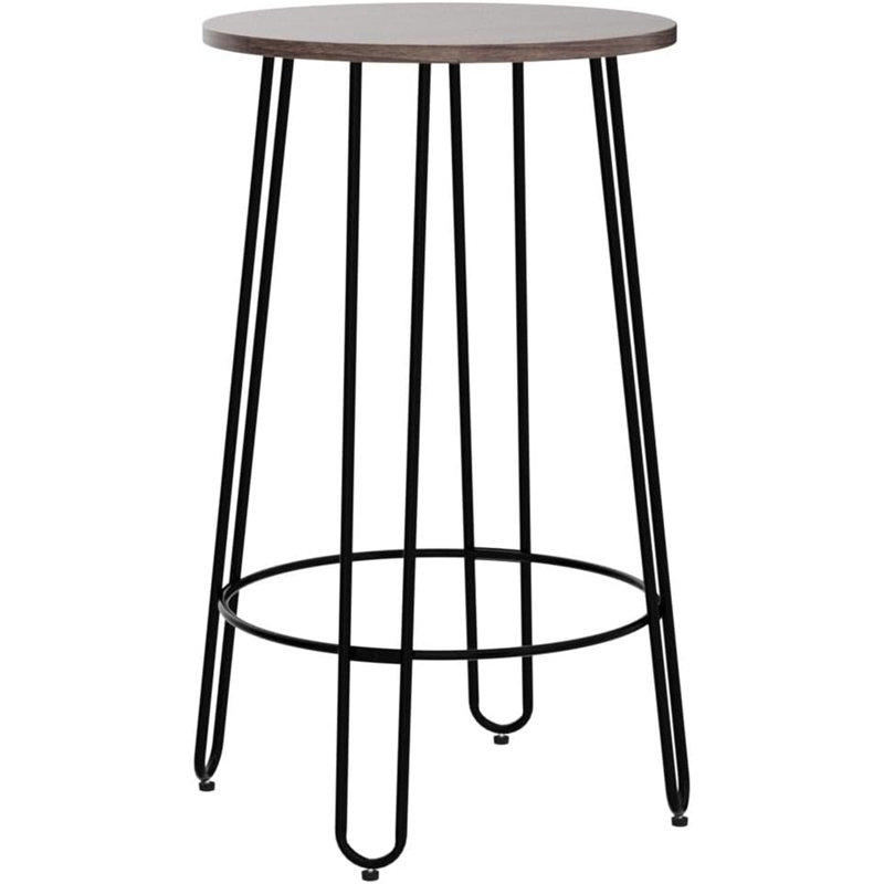 Table de salle à manger ronde, Noir, noir, noir, noir, Blanc