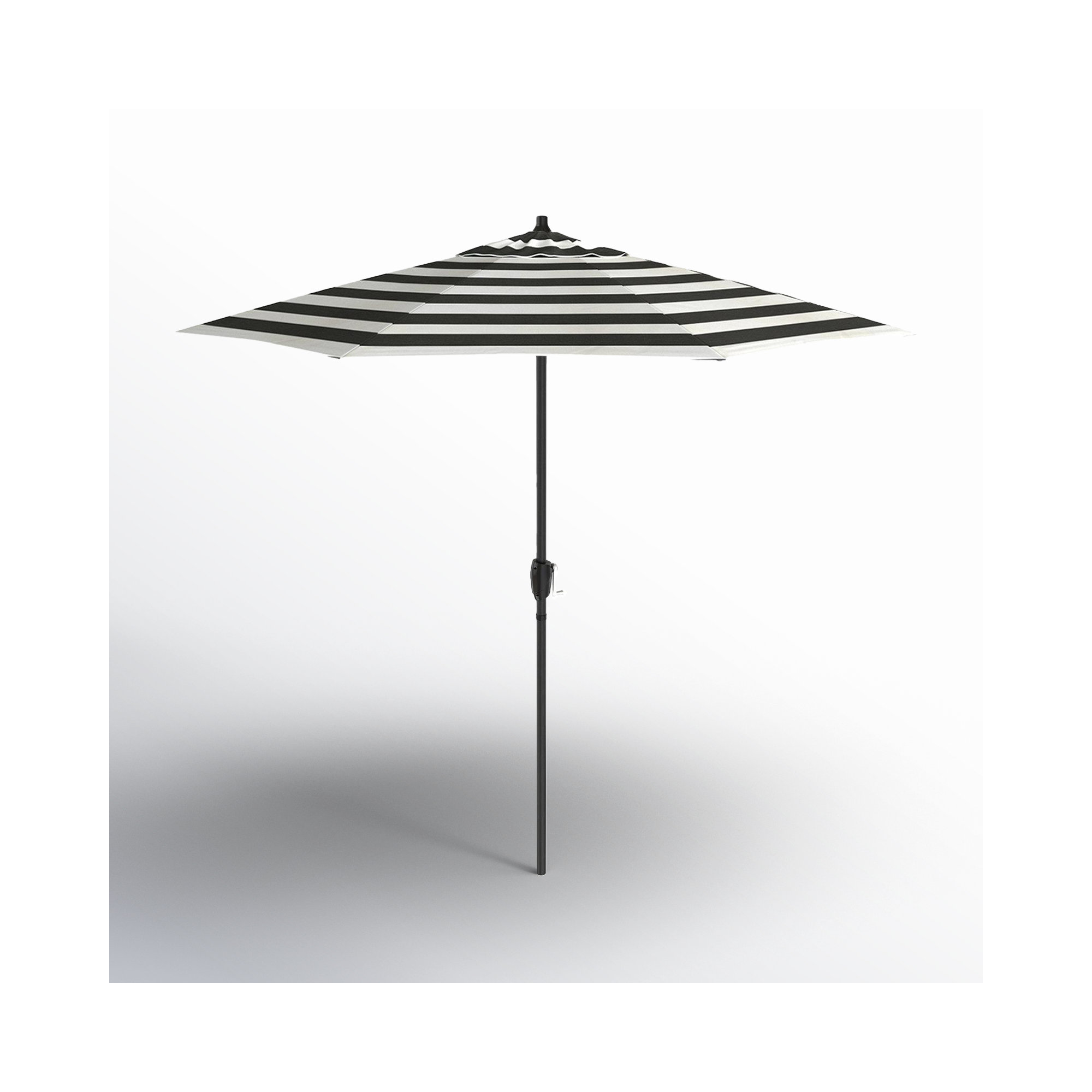Suniti 86.3'' Sunbrella® Outdoor Umbrella, Cabana Classic Black Stripe Sunbrella®