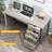 Farmhouse 49” Executive Desk With File Drawer, 4 Drawers Reversible Computer Desk-1615640627