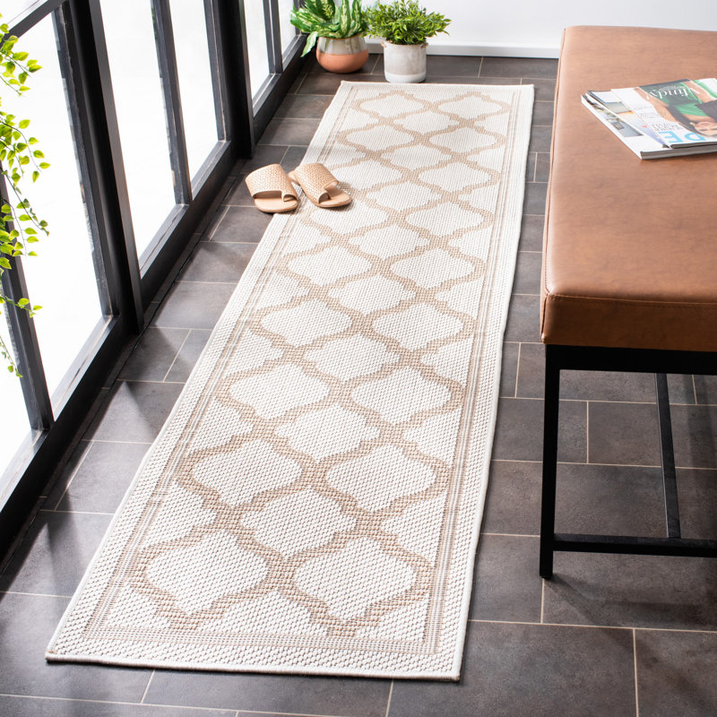 Murielle Performance Machine Washable Geometric Indoor/Outdoor Area Rug, Runner 2' x 8'