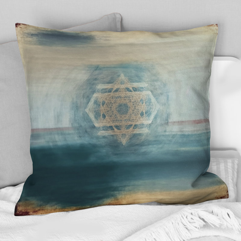 Coussin décoratif à motif géométrique abstrait VI