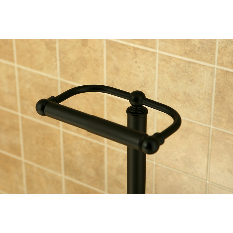 Porte-papier hygiénique sur pied Kingston, Bronze huilé