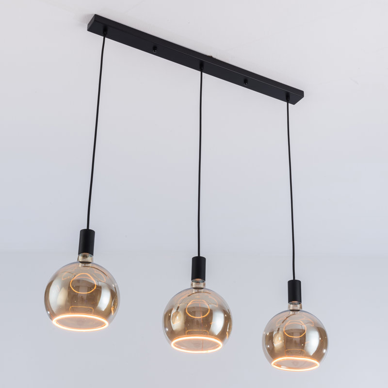 Akers 3 - Light Bulb Pendant, Black