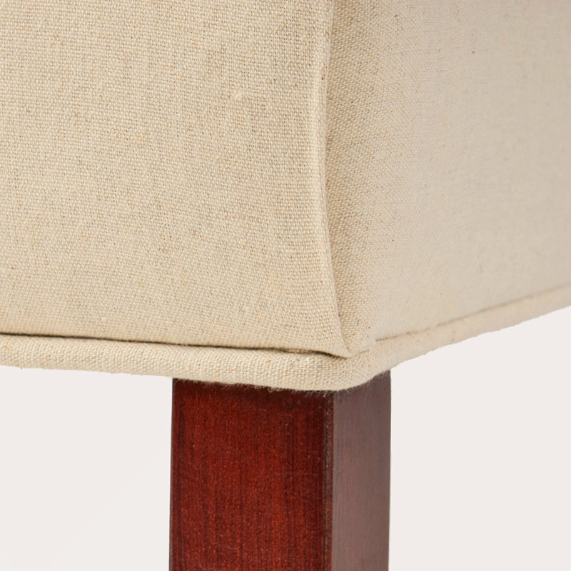 KD TUFTÉ À MANGER [ENSEMBLE DE 2 PCS], Tissu brun, Brun
