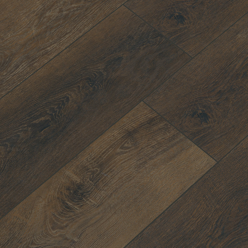 Parkland Rustic Walnut 7 in. x 48 in. 6.5mm 20mil Waterproof Rigid Core Luxury Vinyl Plank Flooring, Rustic Walnut