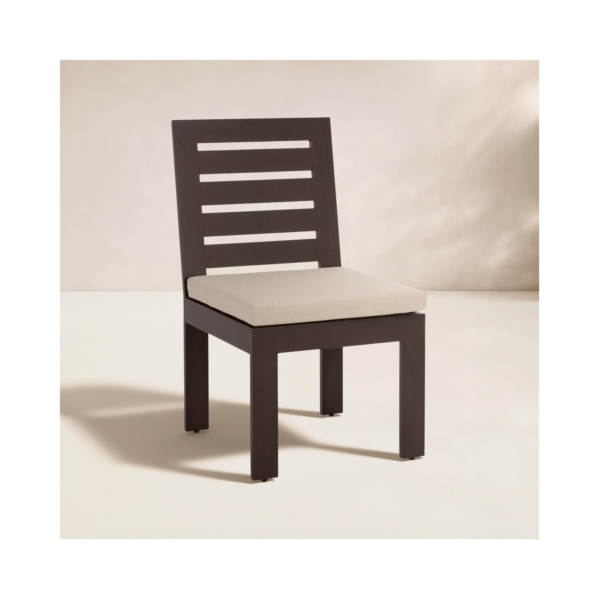 Dwyer Aluminum Outdoor Dining Chairs, Brown