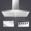 Hotte murale convertible Tieasy 450 pieds cubes par minute avec filtre en maille et lumière inclus-119338403-107667396