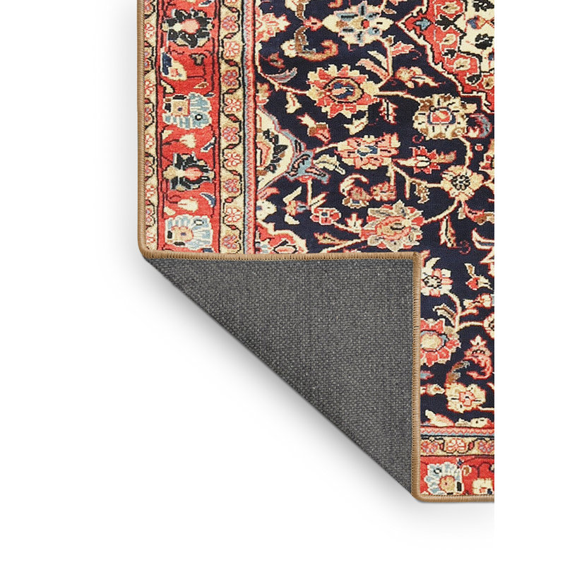 Tapis oriental rouge / beige / noir Tamesna, Rectangle 2 pi x 5 pi