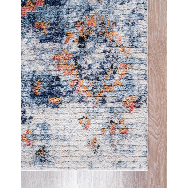 Clerge Geometric Indoor Rug, Round 7'
