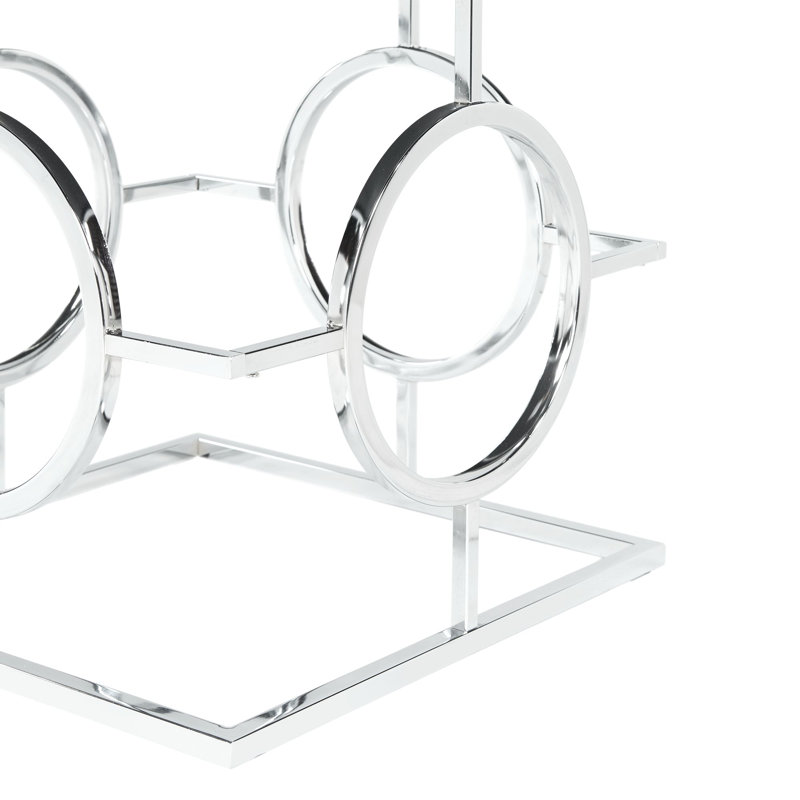 Mercer41 Zaiya Square Mirrored End Table