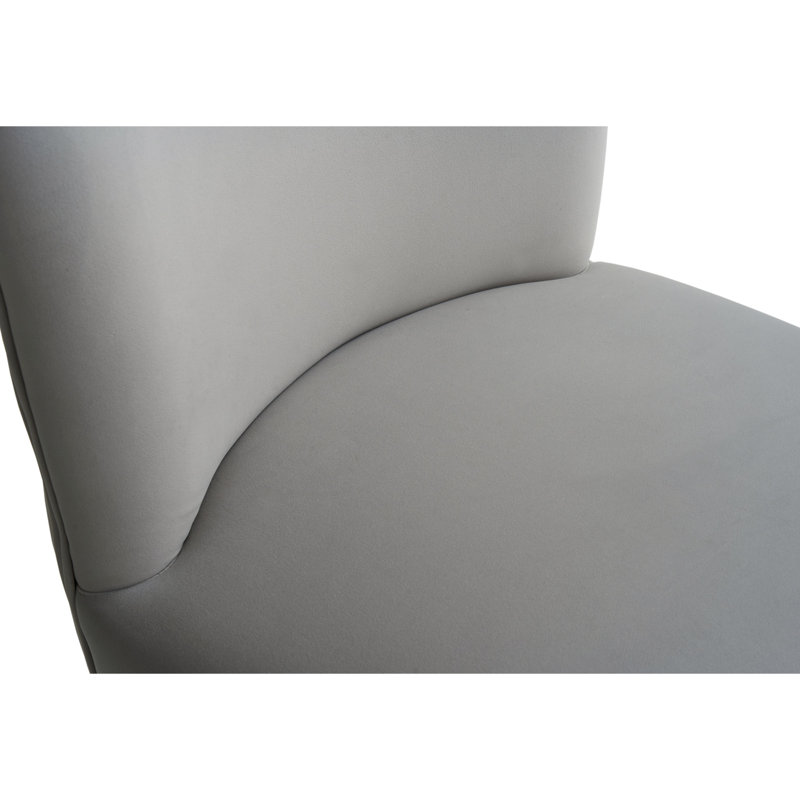 Le tabouret de 27 pouces au design moderne avec un tissu lisse et léger et un repose-pieds circulaire avec une finition dorée, crée un look sophistiqué et luxueux