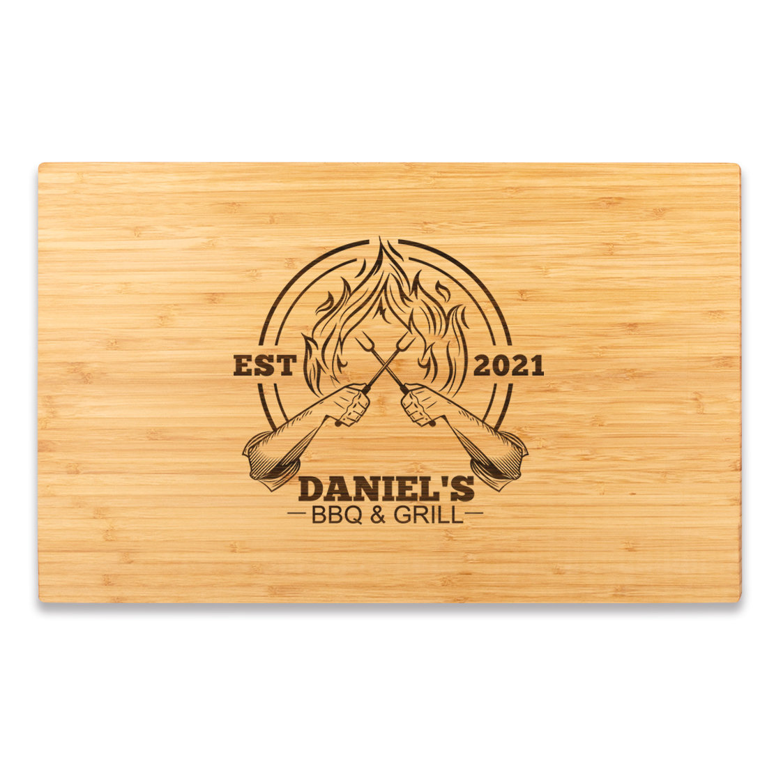 Royal Craft Wood Cutbosets Organic Bamboo Cutting Board with Juice