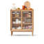 Nordic simple sliding door sideboard cabinet