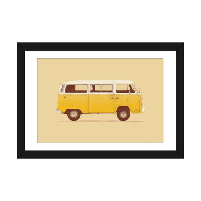 « yellow van », impression sur toile tendue