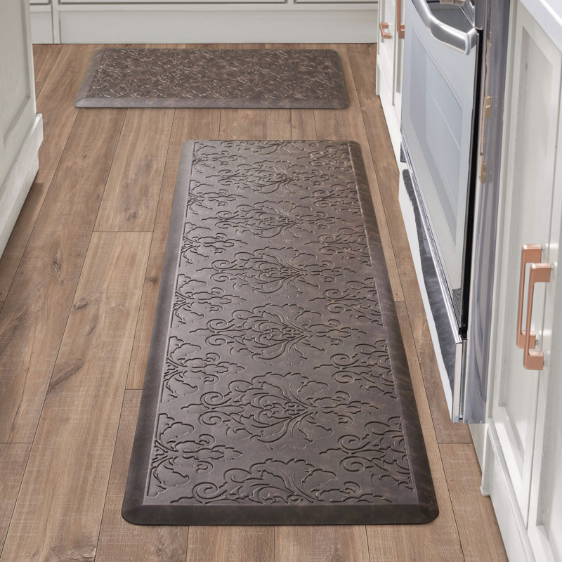 Creative Home Ideas Charlton Home® Marni Wellness Mats, Brown, Rectangle 1'5.5" x 5'