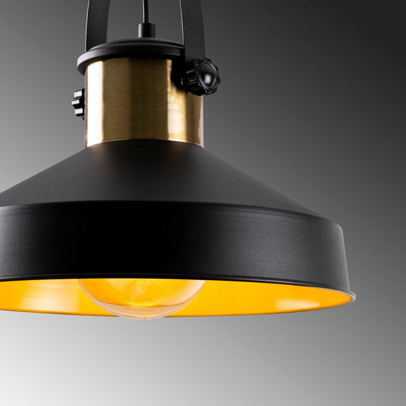 Modern Black Chandelier, Adjustable Height, 53.1 x 53.1 x 52.8 inches | Metal Body, E27 Socket (Max 40W), Base Plate: 3.9 inches | Elegant Scandinavian Design, Perfect for Living Room & Dining Areas, IP20 Rated