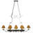 Laramie Steel Handcrafted Oval Chandelier Pot Rack