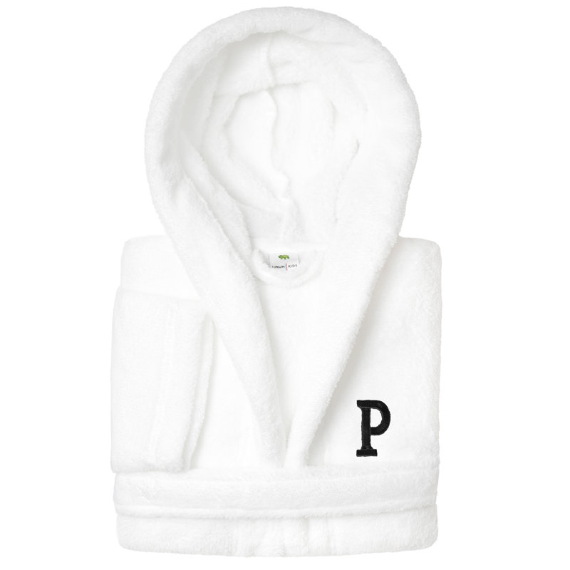 Peignoir à capuche double 100% polyester personnalisé, S, P, Noir
