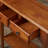 Petite Solid Wood Console in Medium Oak