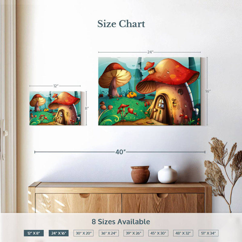 Ashelle Mushroom House, H 16 po x l 24 po